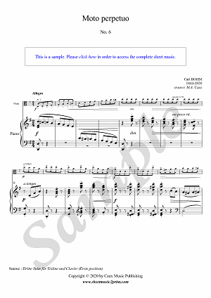 Bohm : Moto perpetuo (No. 6 from Third Suite) - Viola