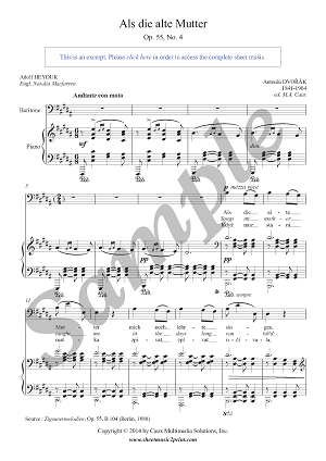 Als die alte Mutter, Op. 55, No. 4