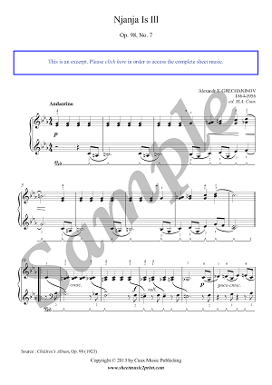 Njanja Is Ill, Op. 98, No. 7