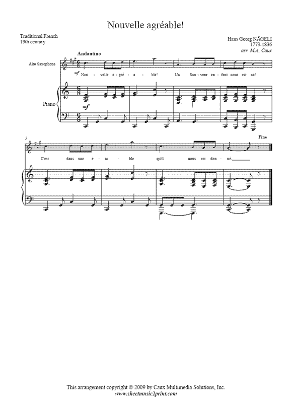 Saxophone sheet music – Sheetmusic2print