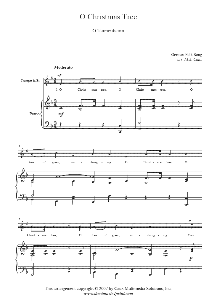 O Christmas Tree Sheet Music