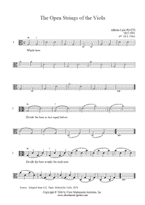 Piatti : Exercise on Open Strings - Viola