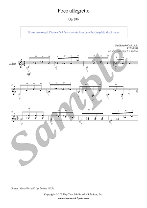 Poco allegretto, Op. 246