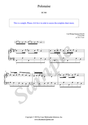 Polonaise in G Major, H 340