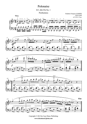 Polonaise in B flat Major, B 3