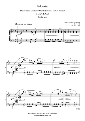 Polonaise in G minor, B 1