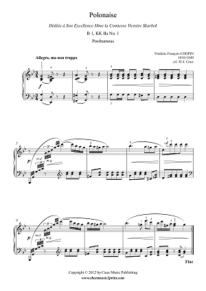 Chopin's First Composition