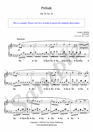 Prélude in D flat Major, Op. 28, No. 15, CT 180