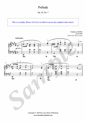 Prélude in A Major, Op. 28, No. 7, CT 172