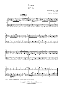 Bach : Prelude BWV 934