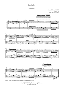 Bach : Prelude BWV 935