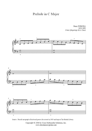 Prelude in C Major -- Urtext