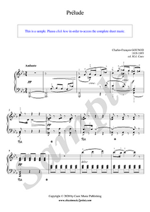 Gounod : Prélude pour piano