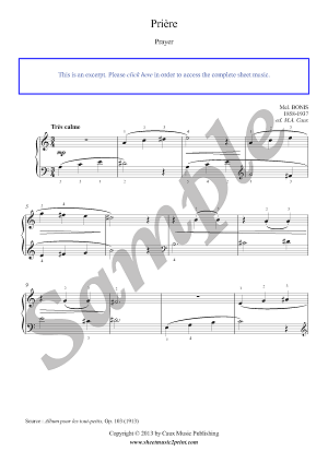 Prière, Op. 103