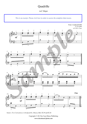 Quadrille in C Major, Hob. IX:29