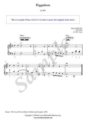 Riggadoon in C Major, Z. 653
