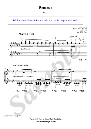 Romance Op. 28, No. 25