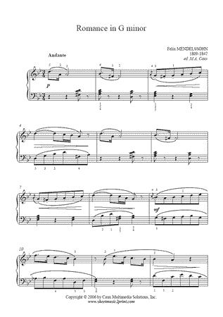 Romance in G minor