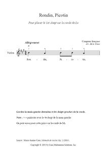 Rondin, Picotin - Violin A String