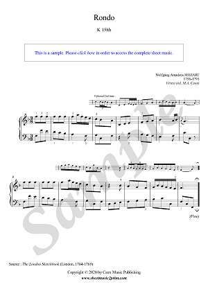 Rondo in F Major, K 15hh