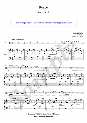 Rieding : Rondo Op. 22, No. 3 - Viola