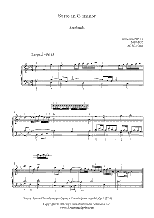 Suite in G minor (Sarabanda)
