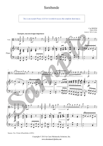 Bohm : Sarabande in C minor - Viola