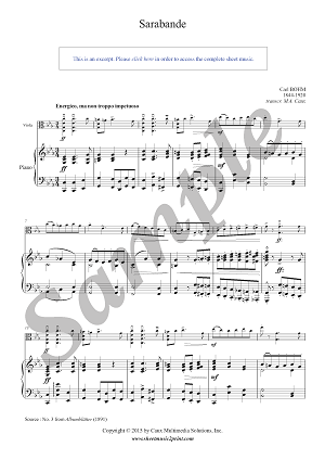 Sarabande in C minor