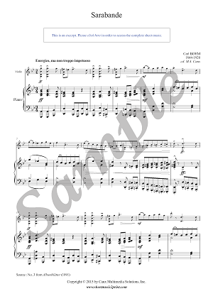 Sarabande in G minor