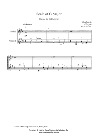 Scale of G Major