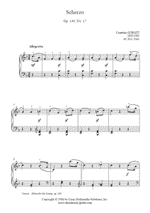 Gurlitt : Scherzo, Op. 140, No. 17