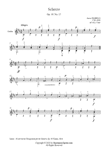Diabelli : Scherzo Op. 39, No. 17