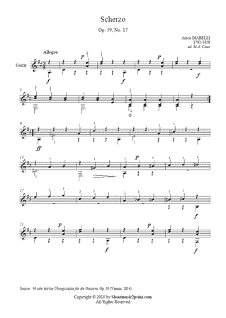 Scherzo in D Major, Op. 39, No. 17