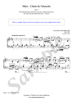 Mars : Chant de l'alouette, Op. 37b, No. 3