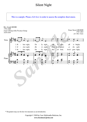 Silent Night - D Major