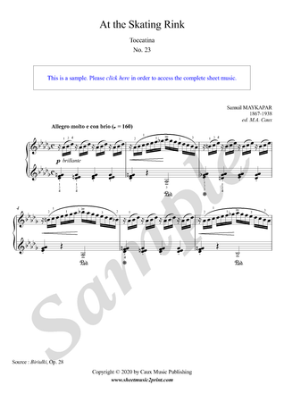 At the Skating Rink, Op. 28, No. 23