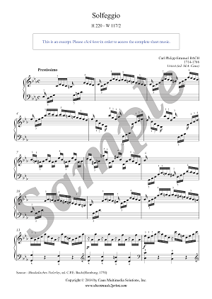 Solfeggio in C minor, H 220, W 117/2