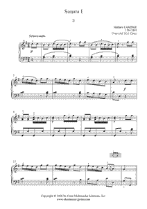 Camidge : Sonata No. 1 in G Major (II)