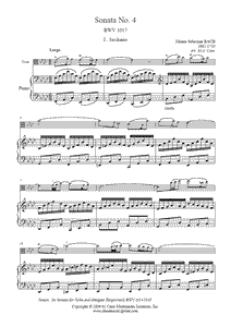 Bach : Sonata BWV 1017 (I : Siciliano) - Viola