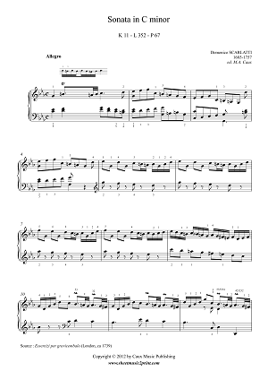 Sonata in C minor, K11, L352, P67