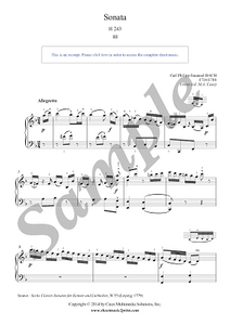 CPE Bach : Sonata in F Major, H 243, W 55/5 (3/3)