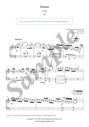 Sonata in F Major, H 243, W 55/5 (3/3)