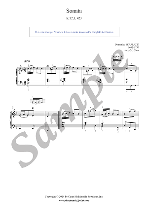 Sonata in D minor, K 32, L 423