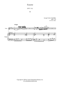 Sonate HWV 361 (III : Adagio)