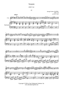 Sonate HWV 361 (IV : Allegro)