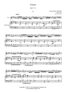 Handel : Sonate HWV 373 (II : Allegro)