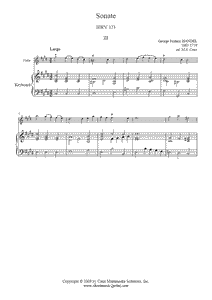Handel : Sonate HWV 373 (III : Largo)