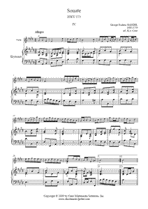 Handel : Sonate HWV 373 (IV : Allegro)