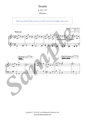 Sonata in C minor, K 40, L 357