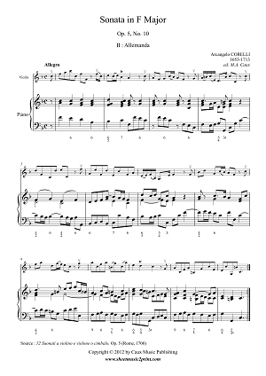 Sonata in F Major, Op. 5, No. 10 (2/5)